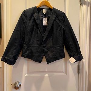 Halogen cropped blazer jacket